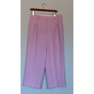 Wilfred Aritzia Women Size 10 Mauve Effortless Pant Cropped High-Waisted Trouser